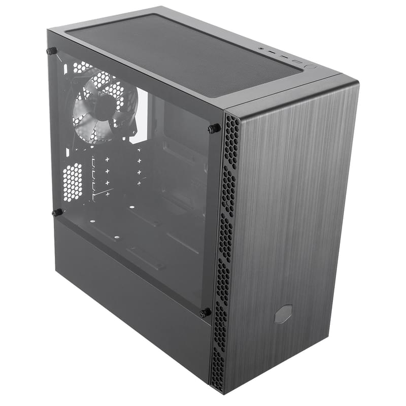 ПК корпус CoolerMaster MasterBox MB400L MiniTower, window, Black ATX (MCB-B400L-KGNN-S00) - фото #4, Technodom.kz