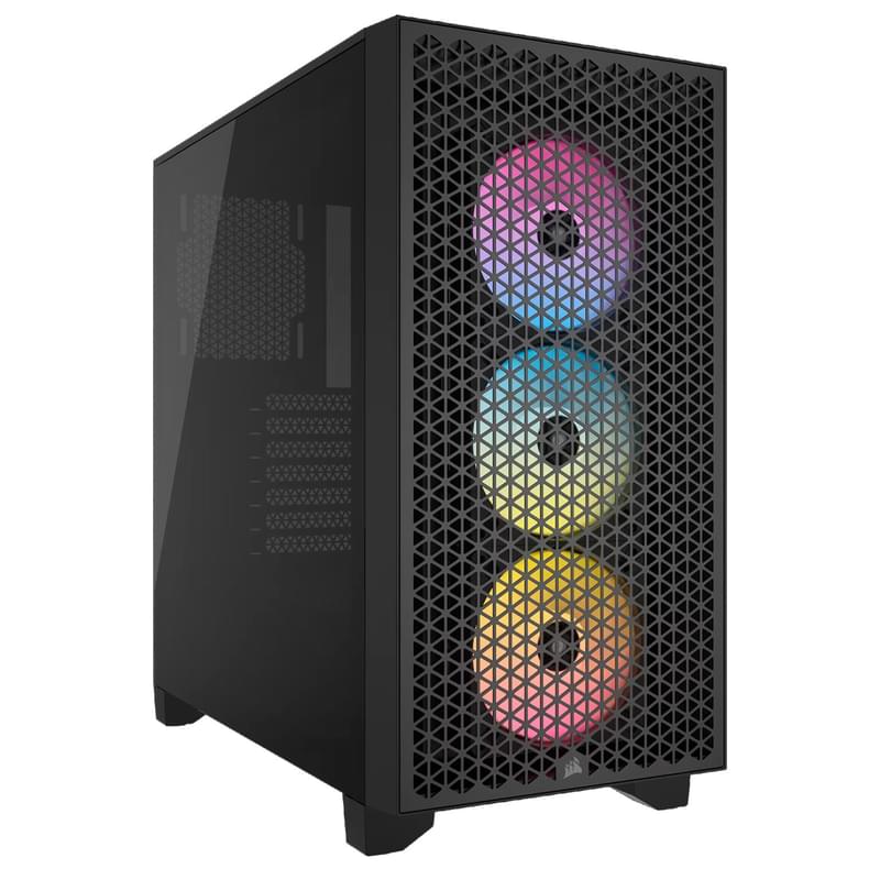 ПК корпус Corsair 3000D RGB AIRFLOW MidTower, window, Black EATX (CC-9011255-WW) - фото #0, Technodom.kz