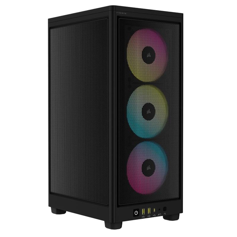 ПК корпус Corsair iCUE 2000D RGB AIRFLOW MiniTower, Black m-ITX (CC-9011246-WW) - фото #0, Technodom.kz