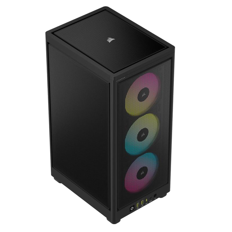 ПК корпус Corsair iCUE 2000D RGB AIRFLOW MiniTower, Black m-ITX (CC-9011246-WW) - фото #1, Technodom.kz