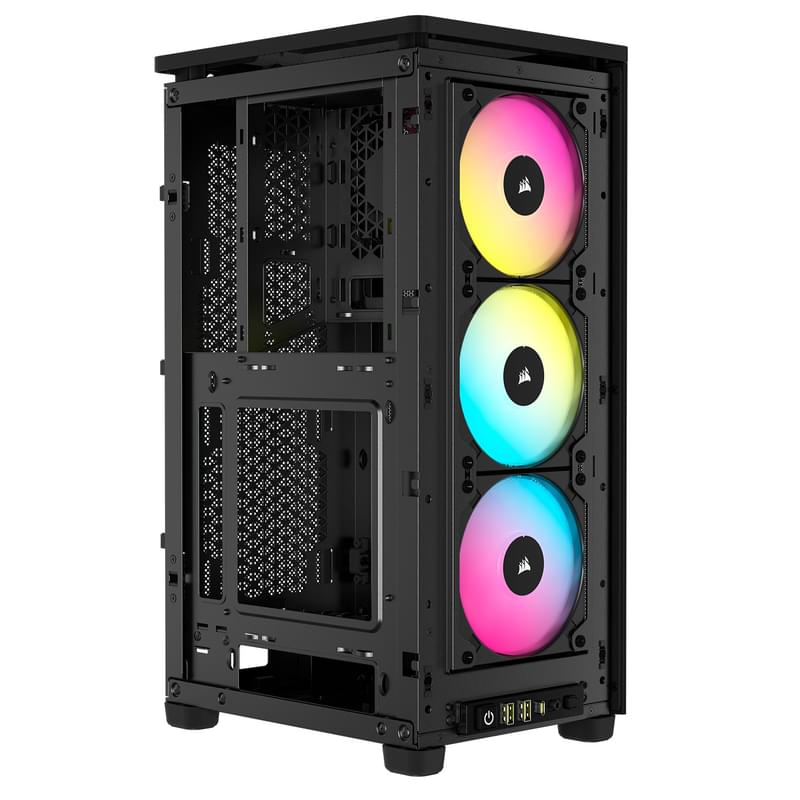 ПК корпус Corsair iCUE 2000D RGB AIRFLOW MiniTower, Black m-ITX (CC-9011246-WW) - фото #5, Technodom.kz