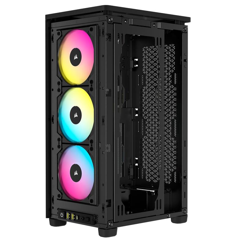 ПК корпус Corsair iCUE 2000D RGB AIRFLOW MiniTower, Black m-ITX (CC-9011246-WW) - фото #6, Technodom.kz