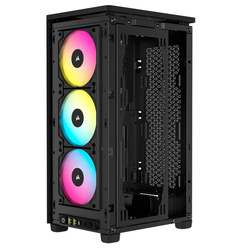 ПК корпус Corsair iCUE 2000D RGB AIRFLOW MiniTower, Black m-ITX (CC-9011246-WW) - фото #6, Technodom.kz