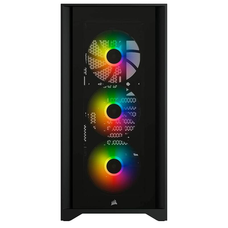 ПК корпус Corsair iCUE 4000X RGB MidTower, window, Black EATX (CC-9011204-WW) - фото #1, Technodom.kz