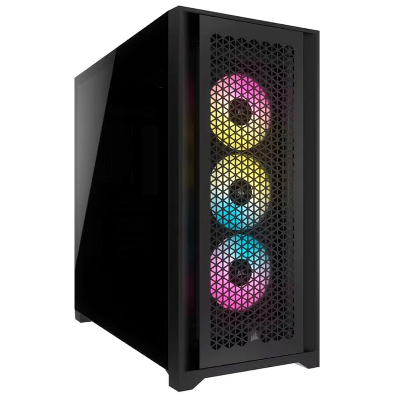 ПК корпус Corsair iCUE 5000D RGB AIRFLOW MidTower, window, Black EATX (CC-9011242-WW) - фото #0, Technodom.kz