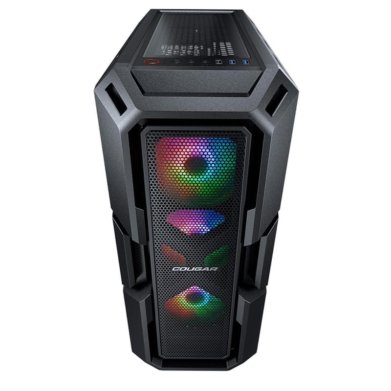 ПК корпус Cougar MX440 Mesh RGB MidTower, window, Black ATX (CGR-56C1B-MESH-RGB) - фото #5, Technodom.kz