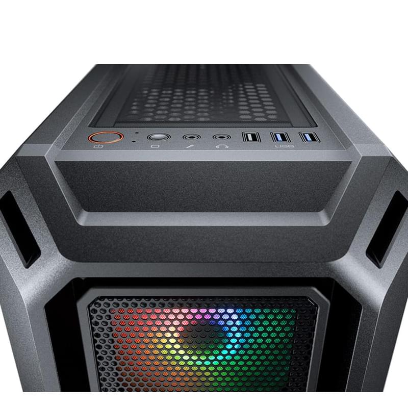 ПК корпус Cougar MX440 Mesh RGB MidTower, window, Black ATX (CGR-56C1B-MESH-RGB) - фото #6, Technodom.kz