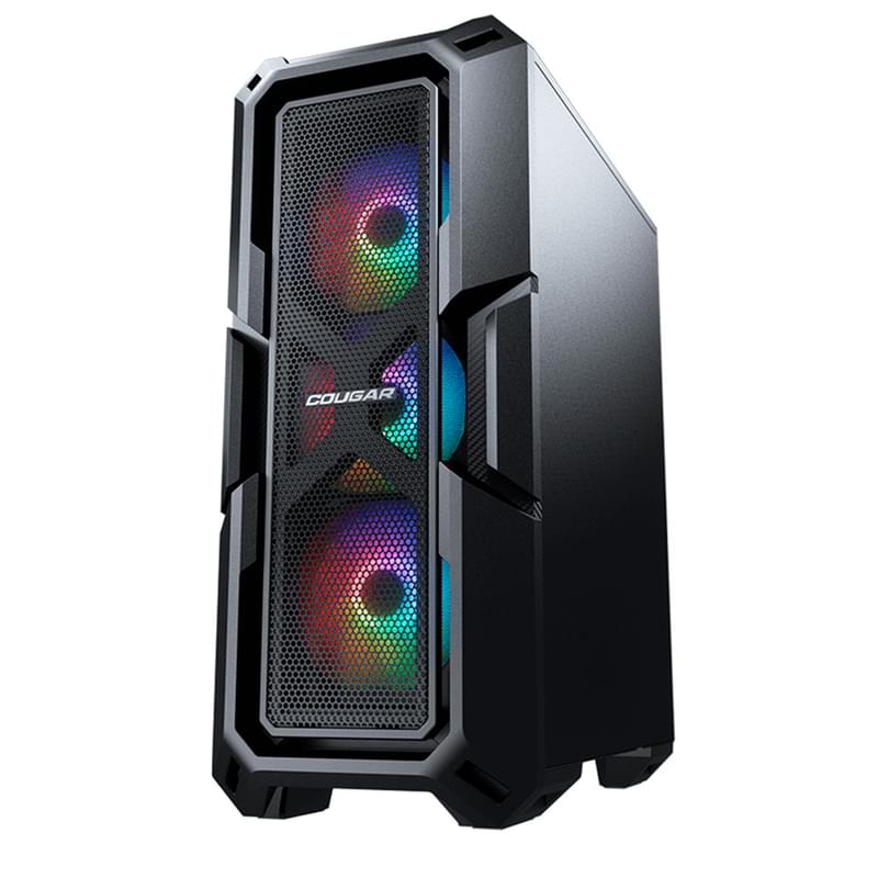 ПК корпус Cougar MX440 Mesh RGB MidTower, window, Black ATX (CGR-56C1B-MESH-RGB) - фото #3, Technodom.kz