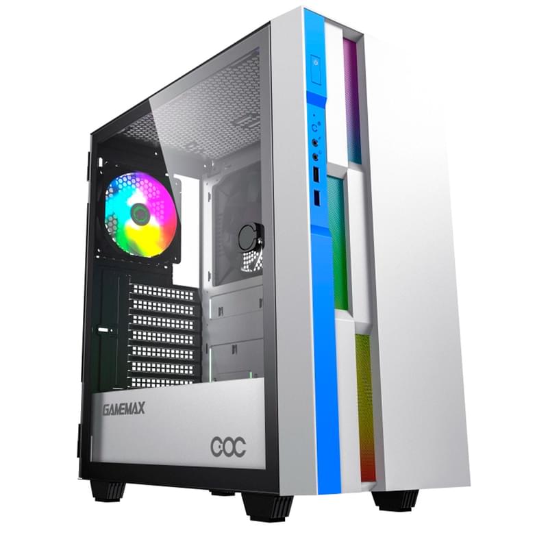 GameMax Brufen C3 COC WB Mid-Tower кейсі, window, White ATX - фото #0, Technodom.kz
