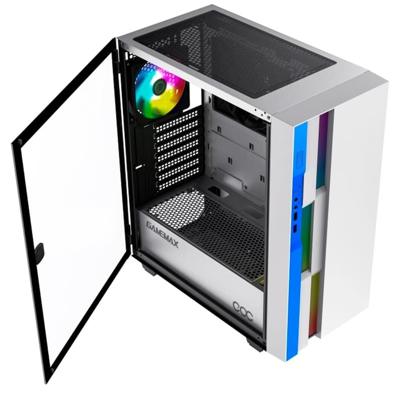 GameMax Brufen C3 COC WB Mid-Tower кейсі, window, White ATX - фото #1, Technodom.kz