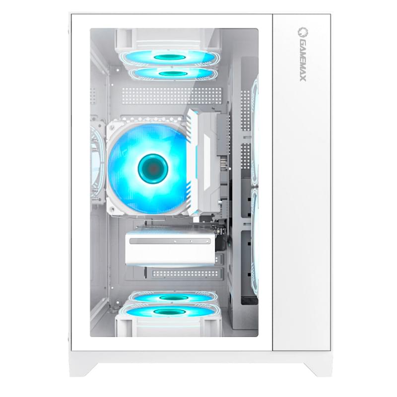 ПК корпус GameMax Infinity Mini MiniTower, window, White mATX - фото #3, Technodom.kz