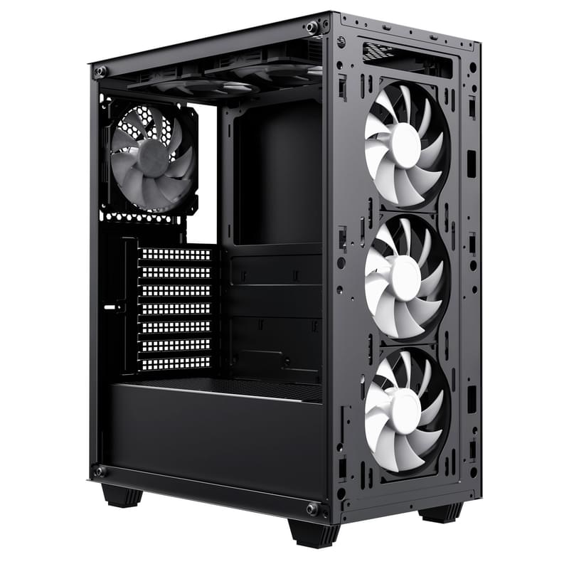 ПК корпус Gamemax Kreator MidiTower, window, Black ATX - фото #3, Technodom.kz
