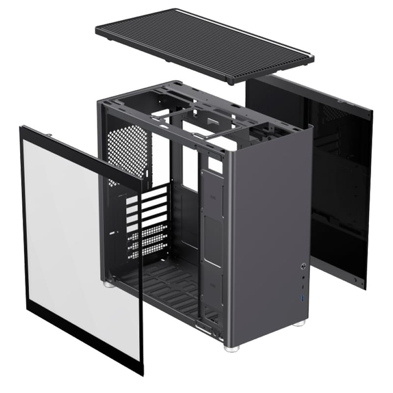 ПК корпус GameMax SPARK PRO BLACK Mid-Tower, window, Black ATX - фото #4, Technodom.kz