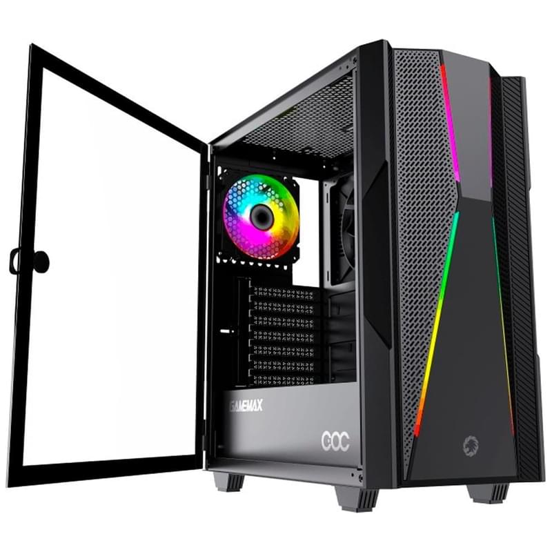 ПК корпус GameMax Typhoon COC Mid-Tower, window, Black E-ATX - фото #6, Technodom.kz