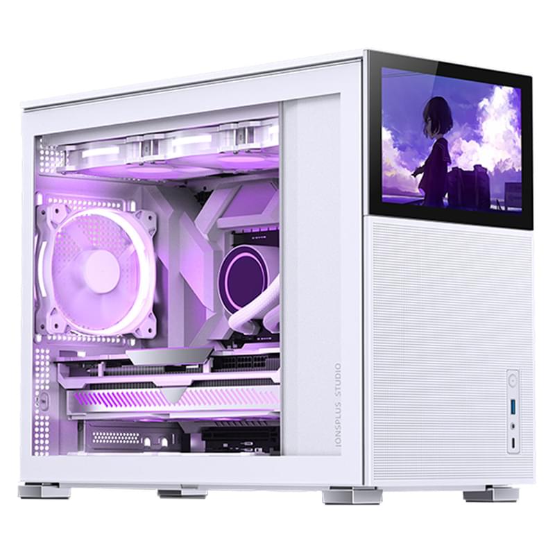 ПК корпус Jonsbo D31 MESH SCREEN MiniTower, window, White mATX (D31-MESH-SC-White) - фото #0, Technodom.kz