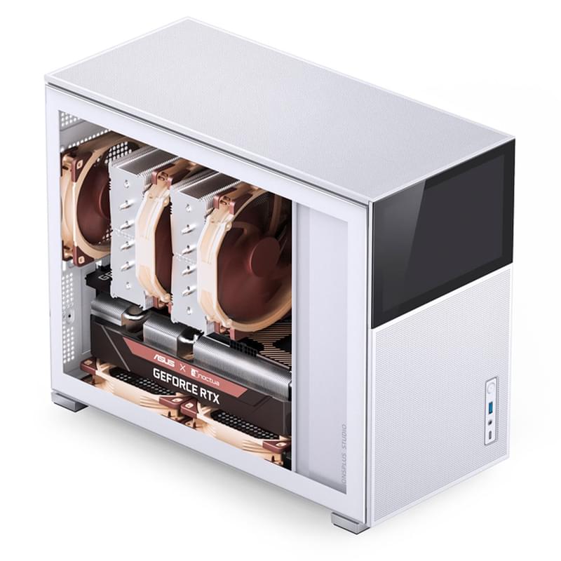 ПК корпус Jonsbo D31 MESH SCREEN MiniTower, window, White mATX (D31-MESH-SC-White) - фото #2, Technodom.kz