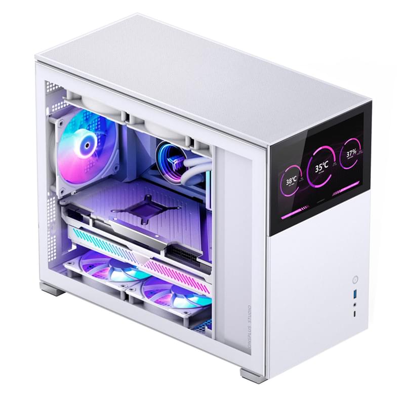 Jonsbo D31 STD SCREEN MiniTower, window, White mATX (D31 STD SC White) кейсі - фото #1, Technodom.kz