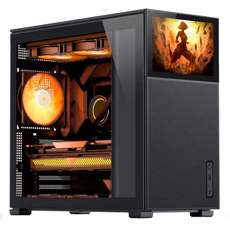 ПК корпус Jonsbo D41 MESH SCREEN MiniTower, window, Black ATX (D41 MESH SC Black) - фото #0, Technodom.kz