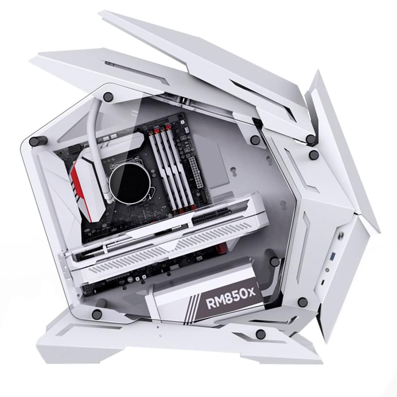 ПК корпус Jonsbo MOD-3 Mini MiniTower, window, White mATX (MOD-3 Mini White) - фото #8, Technodom.kz