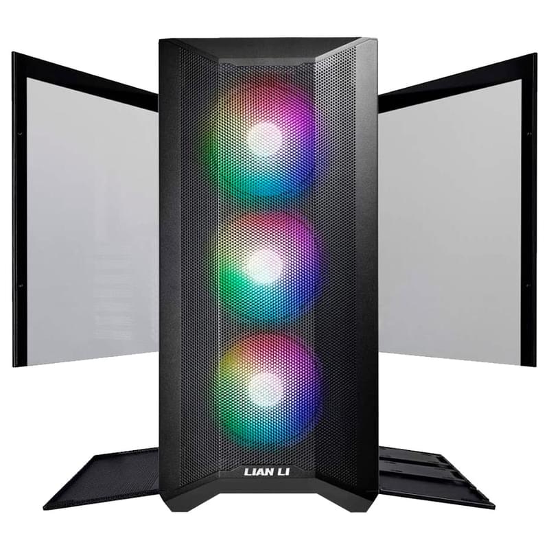 ПК корпус Lian Li Lancool II Mesh C ARGB MidTower, window, Black EATX (G99.LAN2MRX.50) - фото #2, Technodom.kz