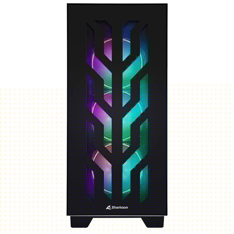 ПК корпус Sharkoon ELITE SHARK CA300T MidTower, window, Black, EATX (ELITE SHARK CA300T Black) - фото #1, Technodom.kz