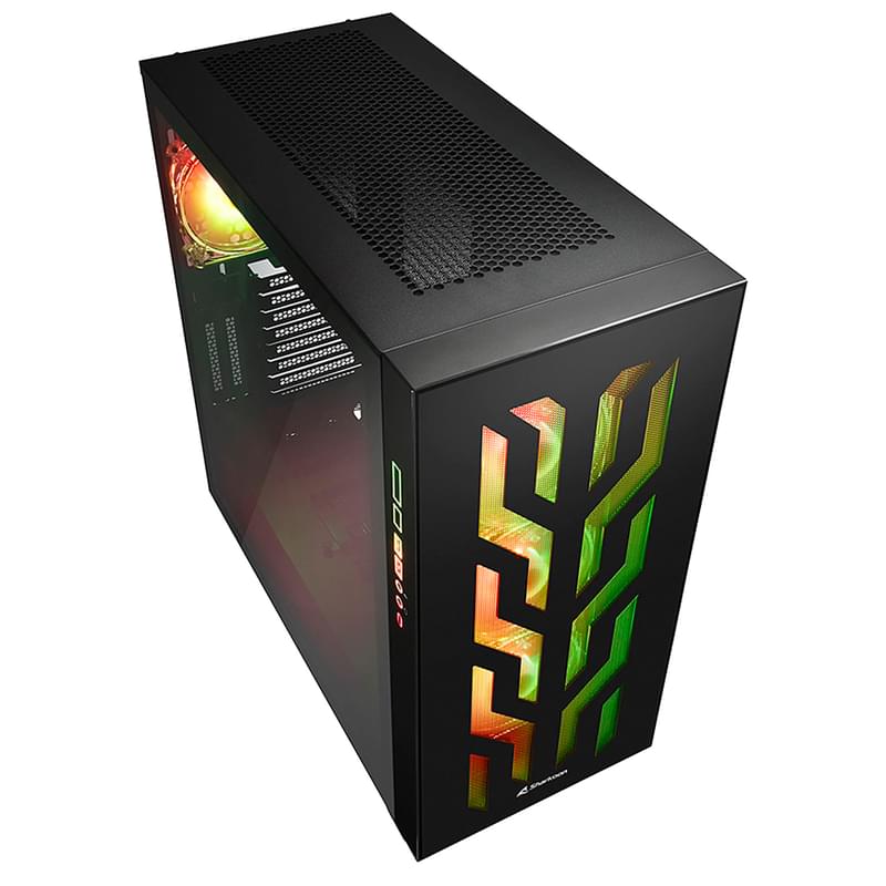 ПК корпус Sharkoon ELITE SHARK CA300T MidTower, window, Black, EATX (ELITE SHARK CA300T Black) - фото #3, Technodom.kz