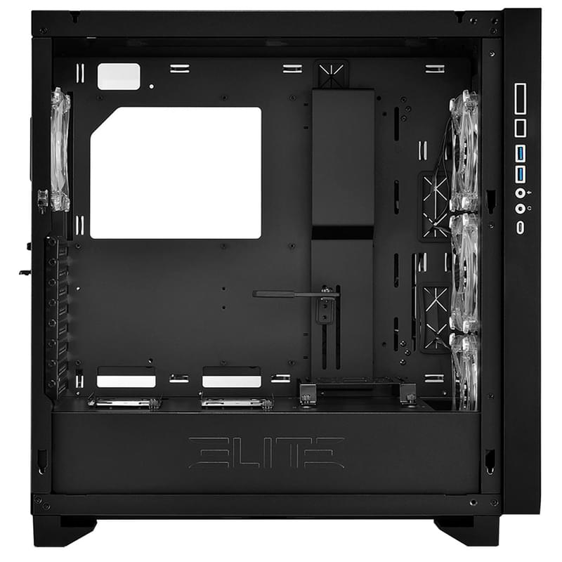 ПК корпус Sharkoon ELITE SHARK CA300T MidTower, window, Black, EATX (ELITE SHARK CA300T Black) - фото #5, Technodom.kz