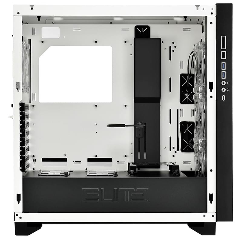 ПК корпус Sharkoon ELITE SHARK CA300T MidTower, window, White, EATX (ELITE SHARK CA300T White) - фото #5, Technodom.kz