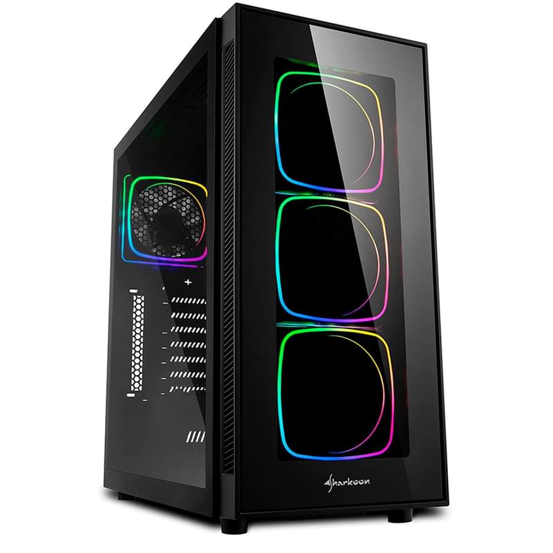 Sharkoon TG6 RGB MidTower, window, Black, ATX (TG6 RGB) кейсі - фото #0, Technodom.kz