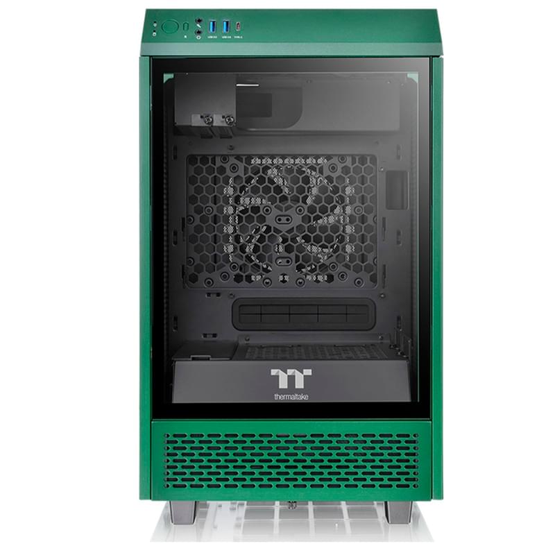 ПК корпус Thermaltake Mini Tower 100, window, Green mITX (CA-1R3-00SCWN-00) - фото #1, Technodom.kz