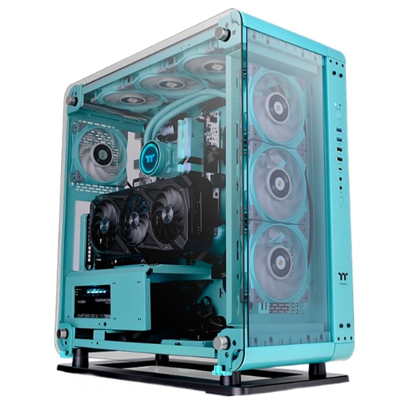 ПК корпус Thermaltake Core P6 TG MidTower, window, Turquoise ATX (CA-1V2-00MBWN-00) - фото #0, Technodom.kz