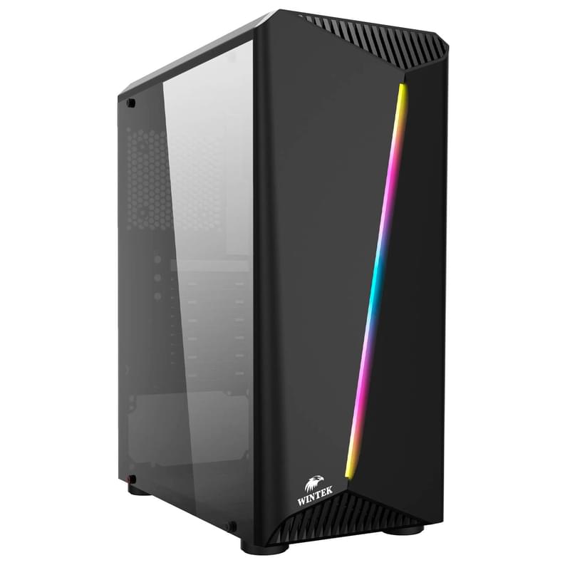 ПК корпус Wintek Line D529 TG MidTower, window, Black ATX (Line D529 TG) - фото #0, Technodom.kz