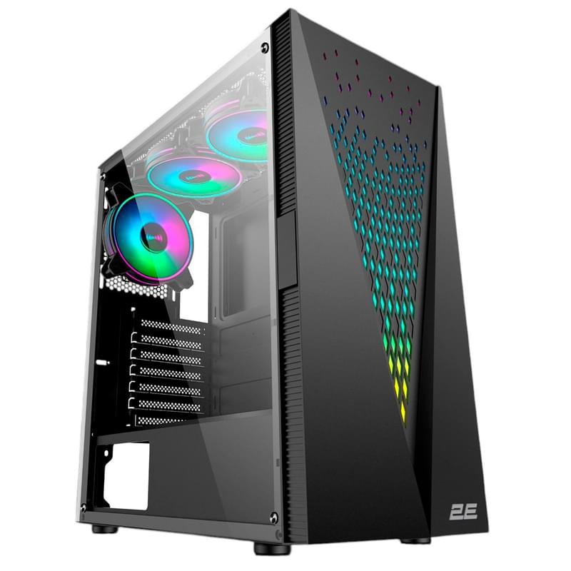 Кейс 2E GAMING Galaxy G2055 MidTower, window, Black ATX (2E-G2055) - фото #0, Technodom.kz