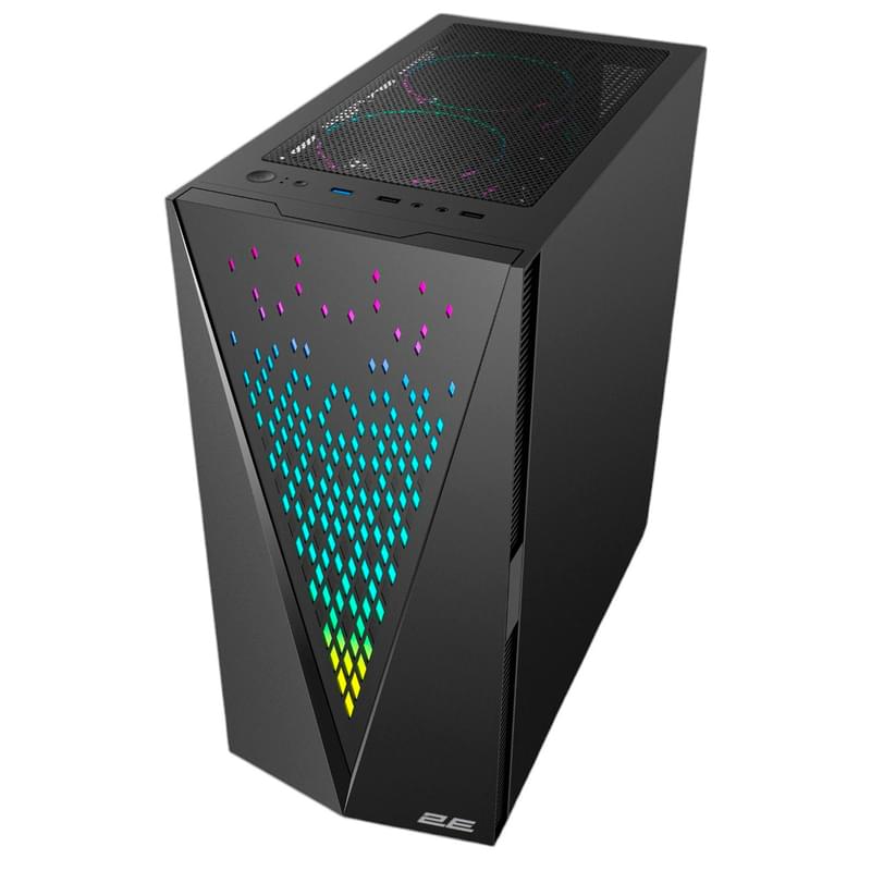 Кейс 2E GAMING Galaxy G2055 MidTower, window, Black ATX (2E-G2055) - фото #1, Technodom.kz