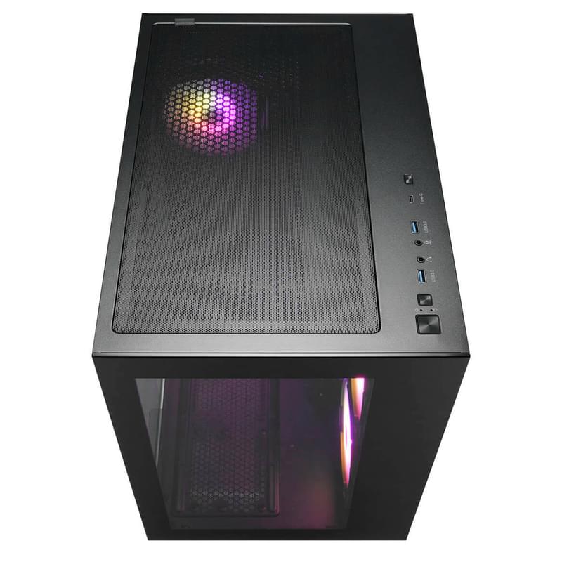 ПК корпус FSP CMT380B ARGB MidTower, window, Black ATX [CMT380B (ARGB)] - фото #5, Technodom.kz