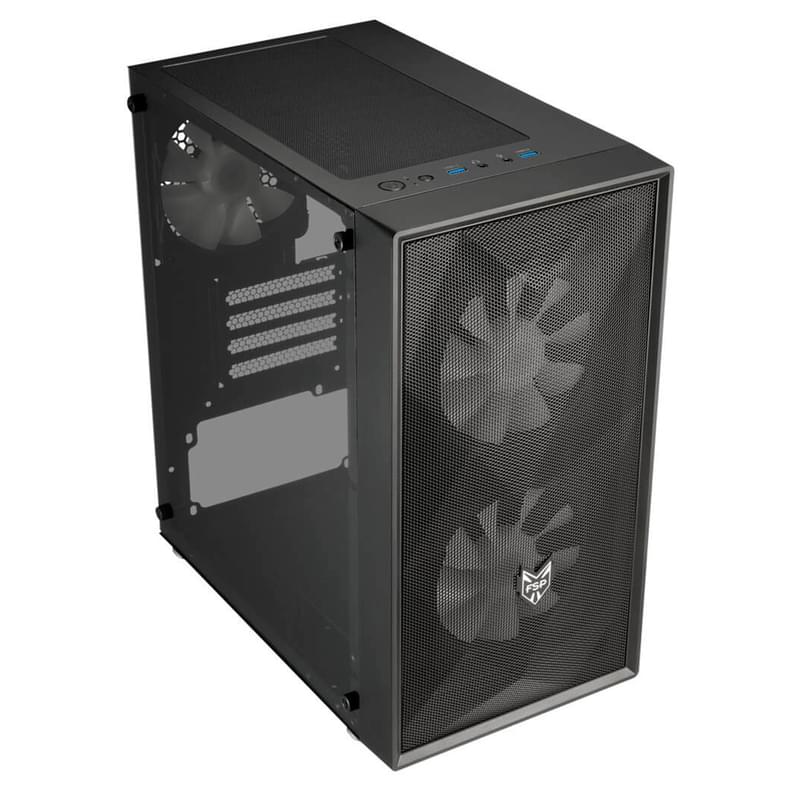 Кейс FSP CST130 Basic MidTower, window, Black mATX (CST130 Basic (Black) - фото #2, Technodom.kz