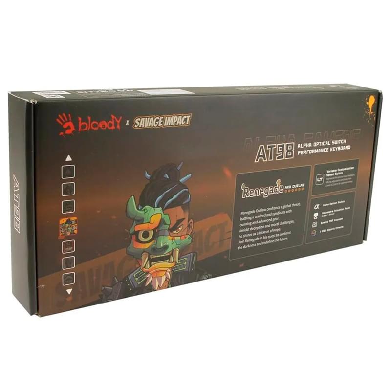 Клавиатура игровая Bloody AT87 TKL Renegade Black Midnight (AT87-RBM) - фото #5, Technodom.kz