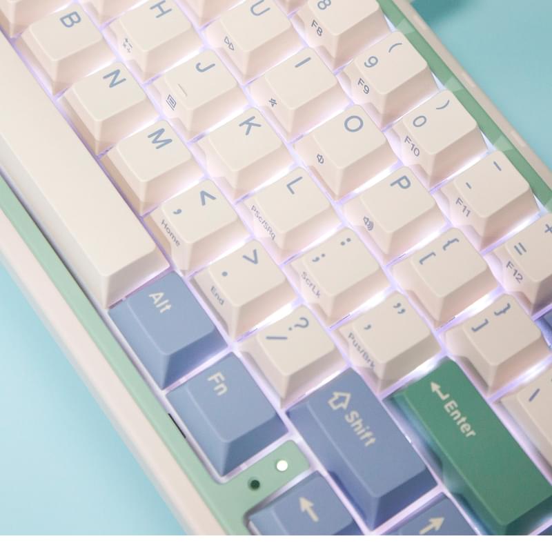 Игровая клавиатура беспроводная Varmilo Minilo VXT67 Eucalyptus - Kailh Prestige Light - фото #2, Technodom.kz