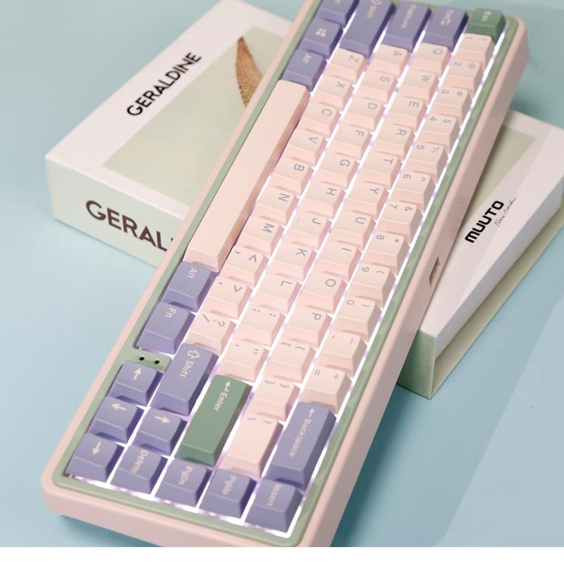 Игровая клавиатура беспроводная Varmilo Minilo VXT67 Eucalyptus - Kailh Prestige Light - фото #4, Technodom.kz