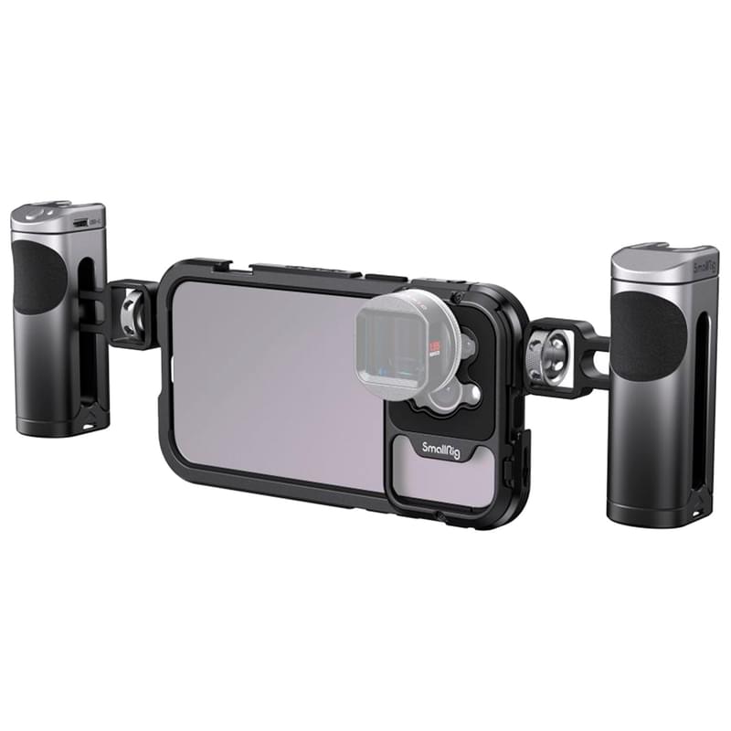Клетка и ручка SmallRig 4078 Cage для iPhone 14 Pro Max с двумя ручками - фото #0, Technodom.kz
