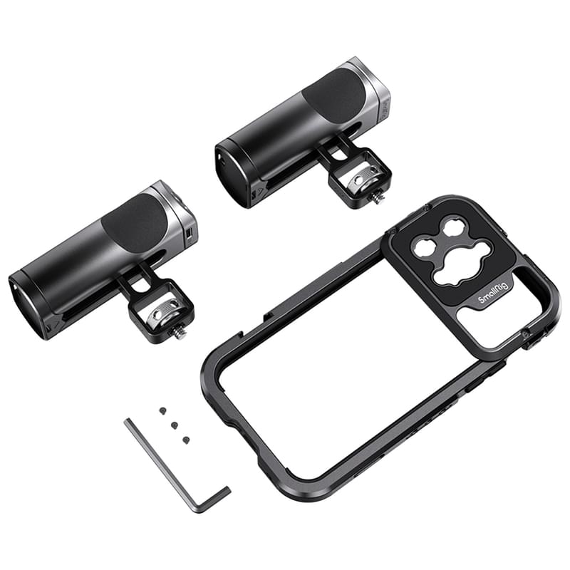 Клетка и ручка SmallRig 4078 Cage для iPhone 14 Pro Max с двумя ручками - фото #3, Technodom.kz
