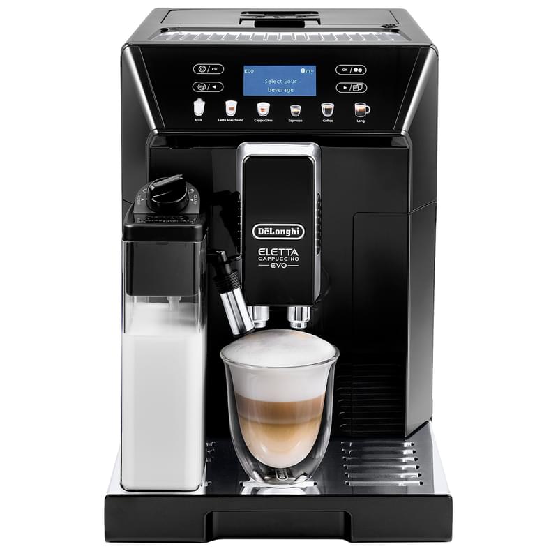 Кофемашина Delonghi Eletta Cappuccino Evo ECAM-46.860.B - фото #0, Technodom.kz