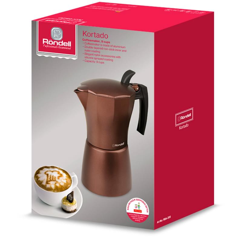 Кофеварка гейзерная 450мл Rondell Kortado RDA-399 - фото #3, Technodom.kz