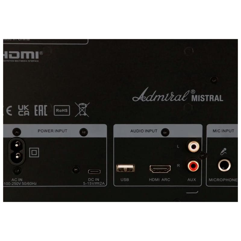 Колонка Bluetooth Admiral Mistral, черный - фото #6, Technodom.kz