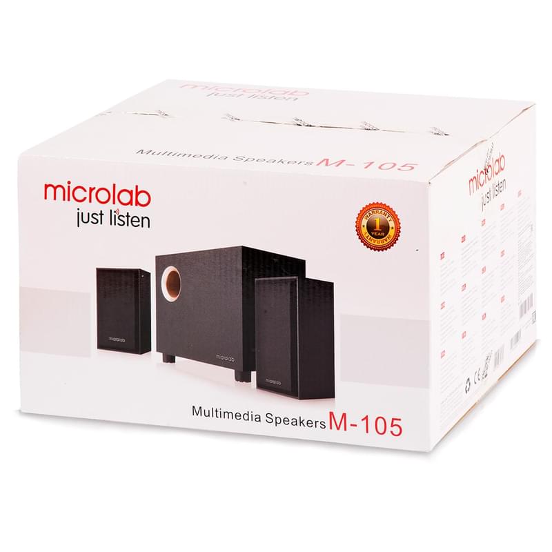 Колонки 2.1 Microlab M-105, Black - фото #4, Technodom.kz