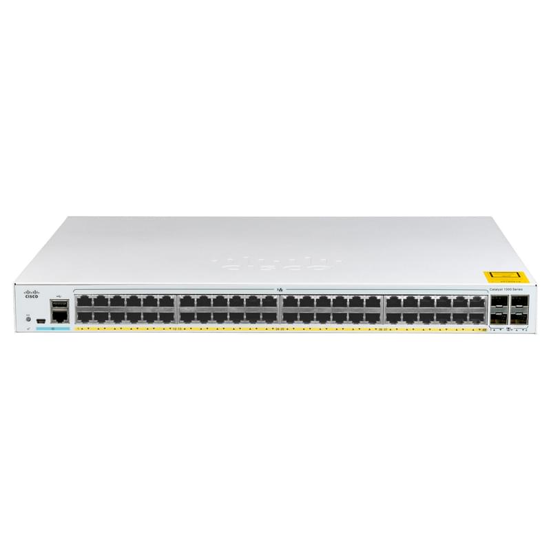 Коммутатор Catalyst 1000 48-port GE,POE,4*1G SFP C1000-48P-4G-L - фото #0, Technodom.kz