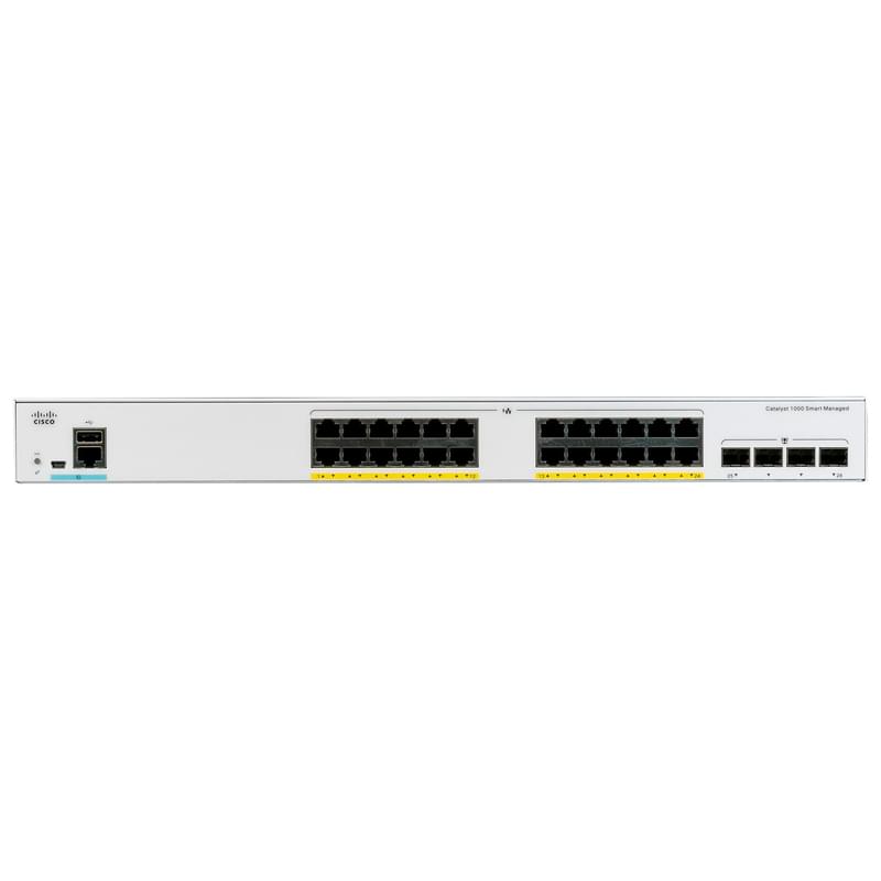 Коммутатор Cisco Catalyst 1000 24 port GE, 4x10G SFP - фото #0, Technodom.kz