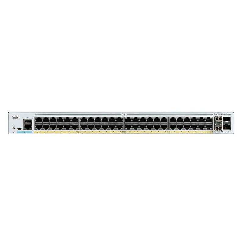 Коммутатор Cisco Catalyst 1000 48port GE, 4x10G SFP - фото #1, Technodom.kz
