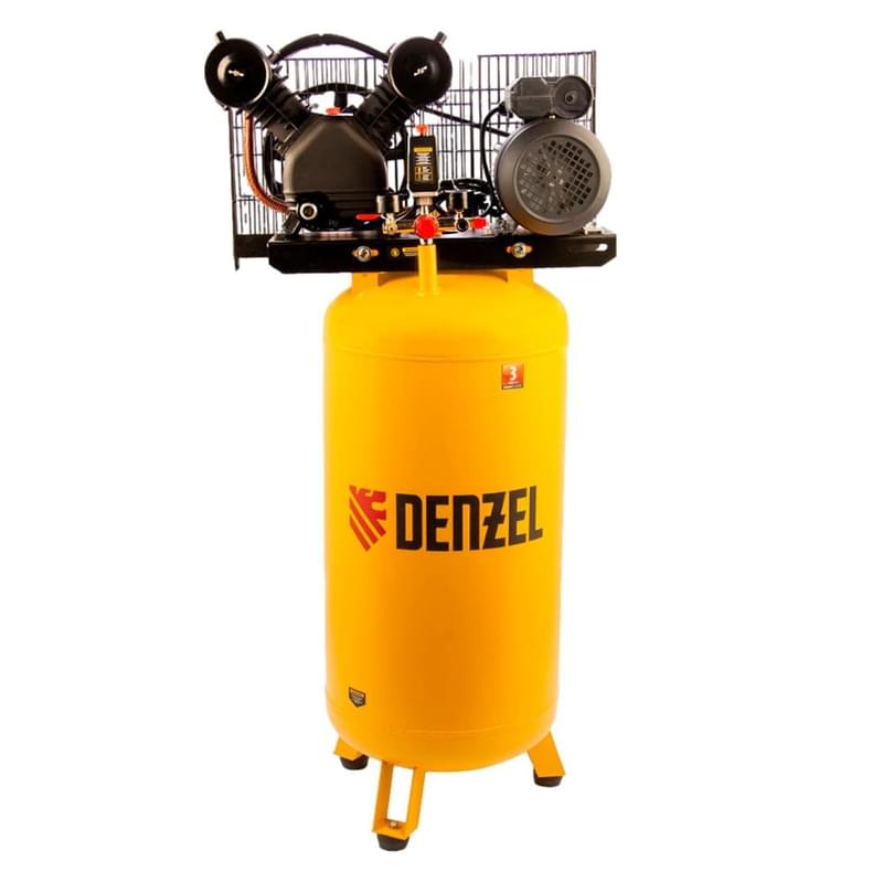 BCV2200/100V ауа компрессоры, белдікті, 2,3 кВт, 100 л, 440 л/мин// Denzel - фото #0, Technodom.kz