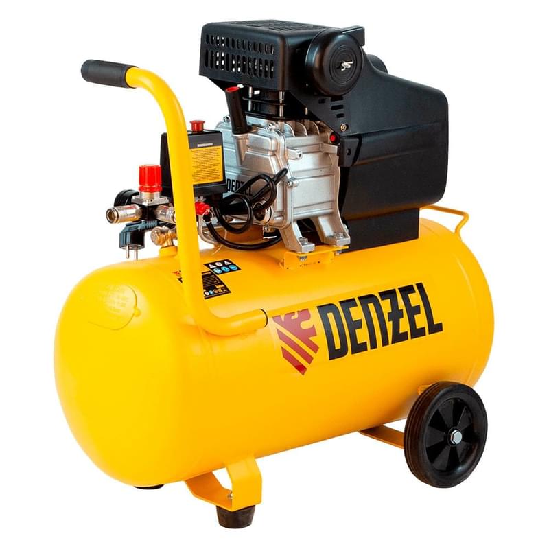 Компрессор Denzel DC1500/50, 1,5 кВт, 50 литров, 220 л/мин (58161M) - фото #0, Technodom.kz